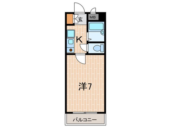 たけさだハイツⅡの物件間取画像